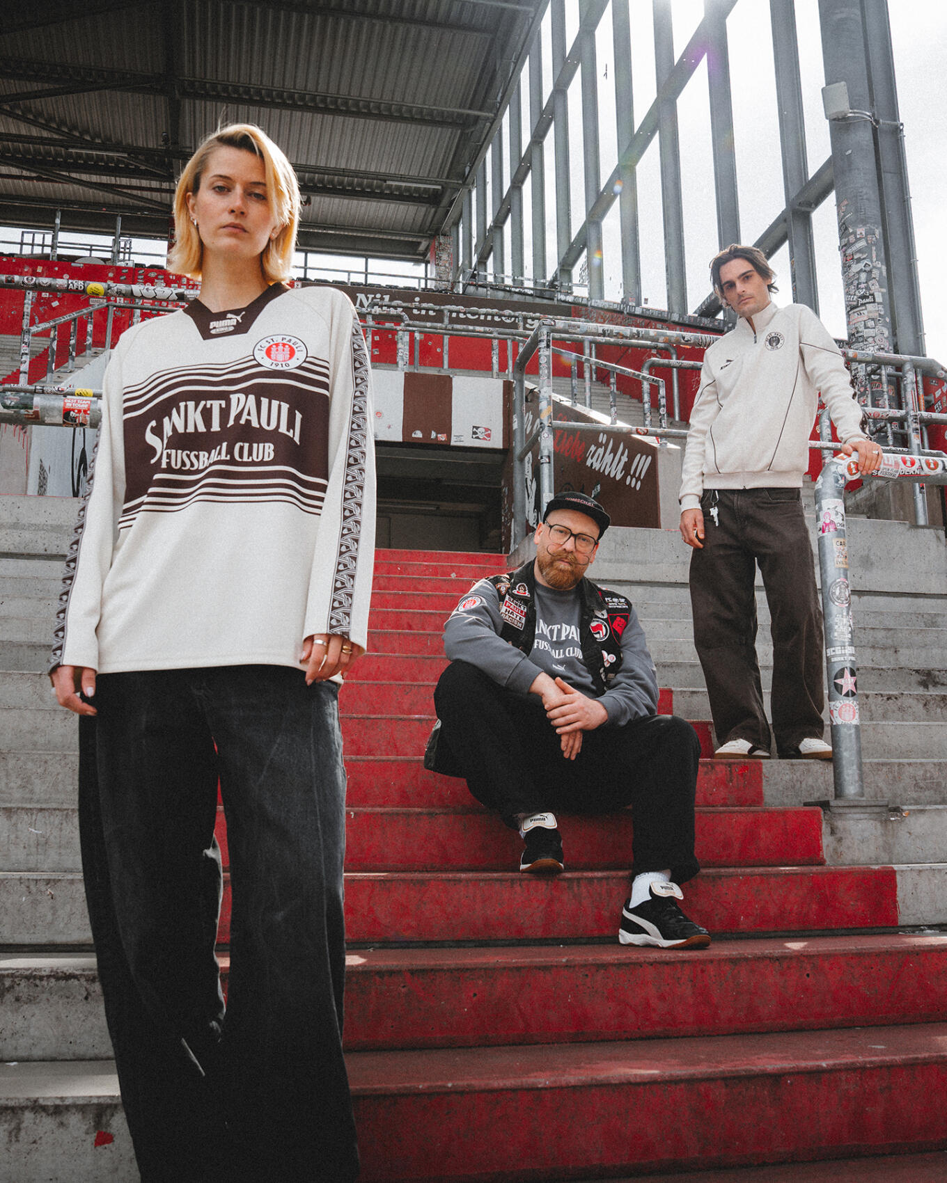 FC St. Pauli FCSP KING Long Sleeve Jersey Off White